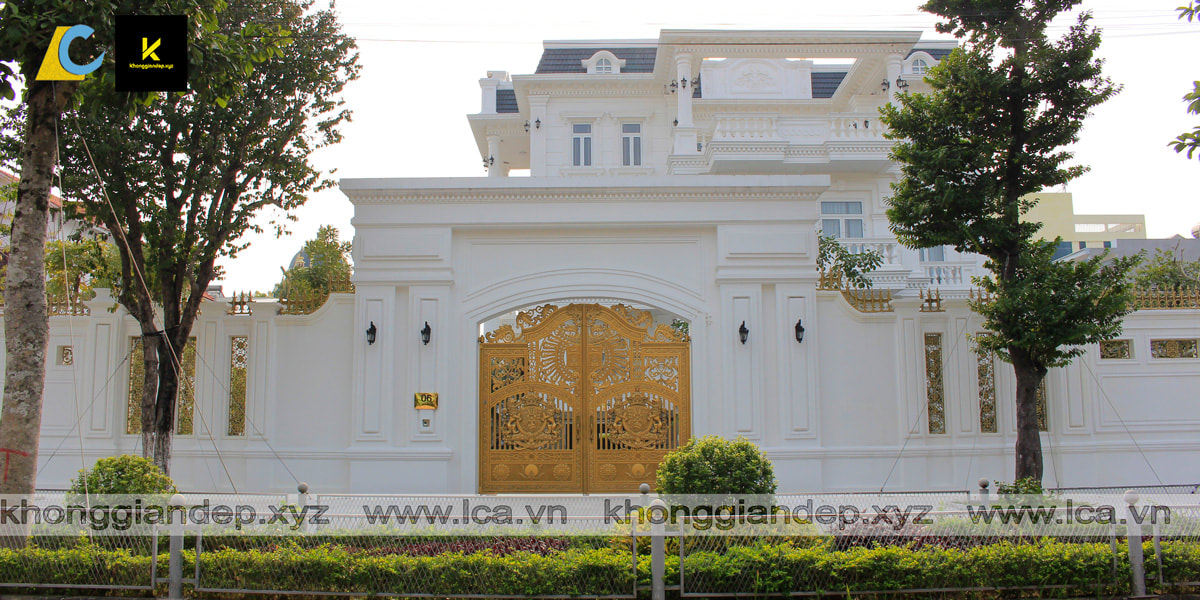 Cổng biệt thự Tiền Giang dành cho lâu đài có sân vườn lớn , diwwjn tích rộng